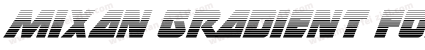 MIXAN GRADIENT FONT字体转换